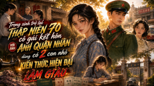 Trọng sinh về thập niên 70 kết hôn cùng anh quân nhân có 2 con dùng kiến thức hiện đại làm giàu cover
