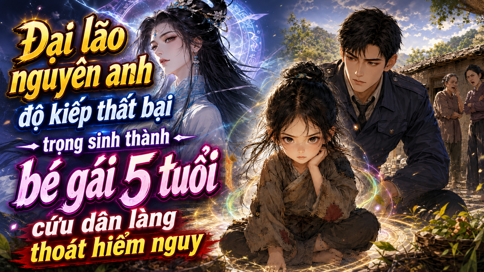 Đại lão nguyên anh độ kiếp thất bại trọng sinh thành bé gái 5 tuổi cứu dân làng thoát hiểm nguy thumbnail