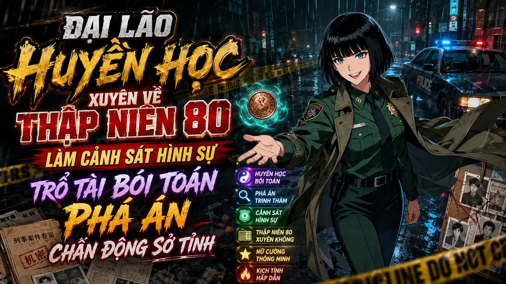 Đại Lão Huyền Học Xuyên Về Thập Niên 80 Làm Cảnh Sát Hình Sự Trổ Tài Bói Toán Phá Án Chấn Động thumbnail