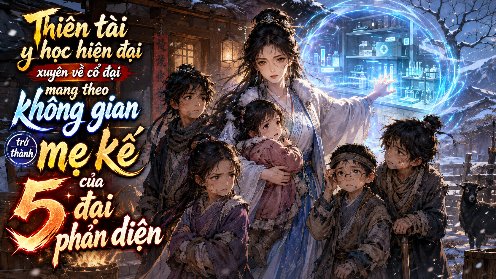 Thiên tài y học hiện đại xuyên về cổ đại mang theo không gian lên núi săn bắn nuôi đàn con thơ thumbnail