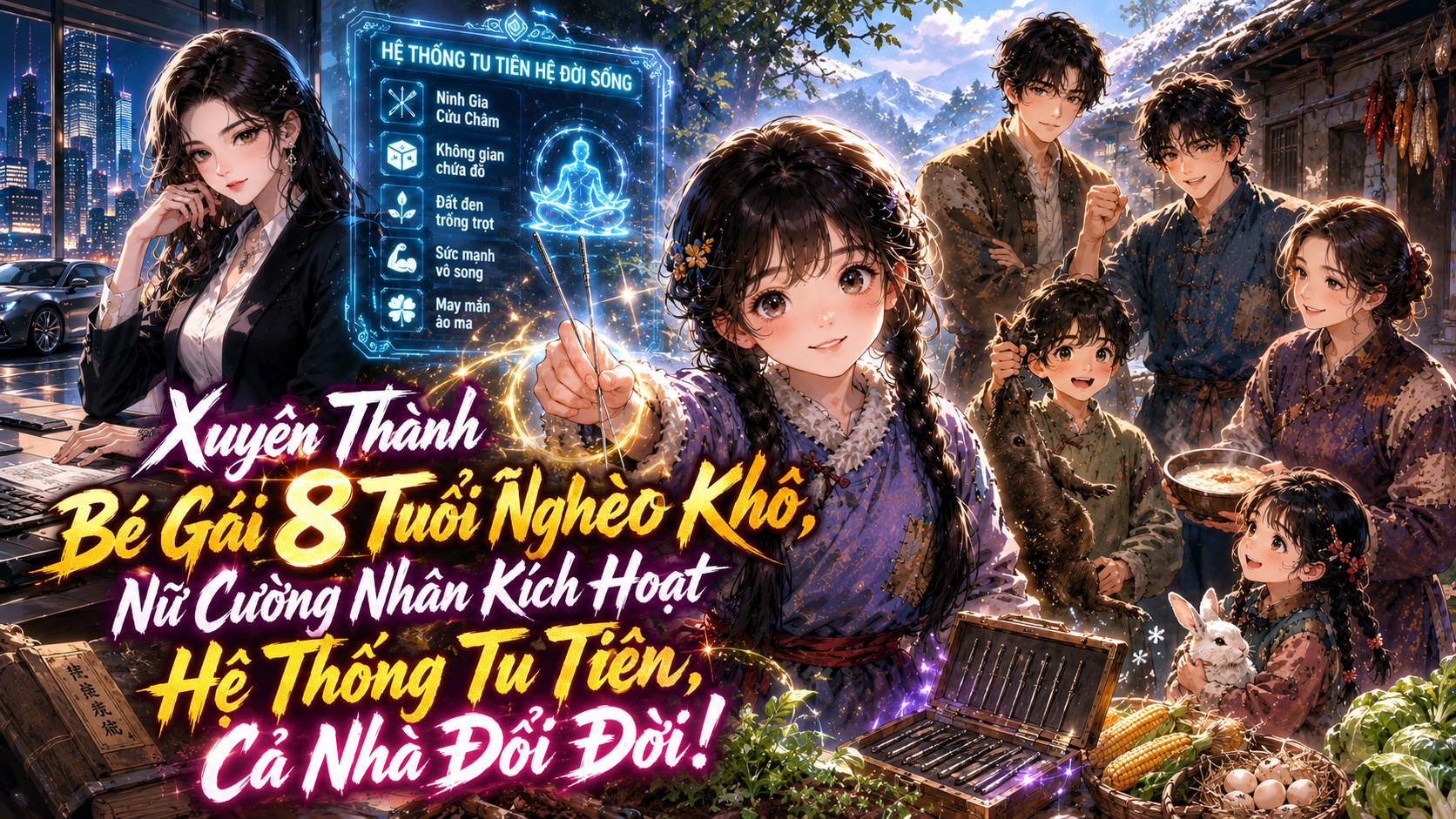 Xuyên Thành Bé Gái 8 Tuổi Nghèo Khổ, Nữ Cường Nhân Kích Hoạt Hệ Thống Tu Tiên, Cả Nhà Đổi Đời thumbnail
