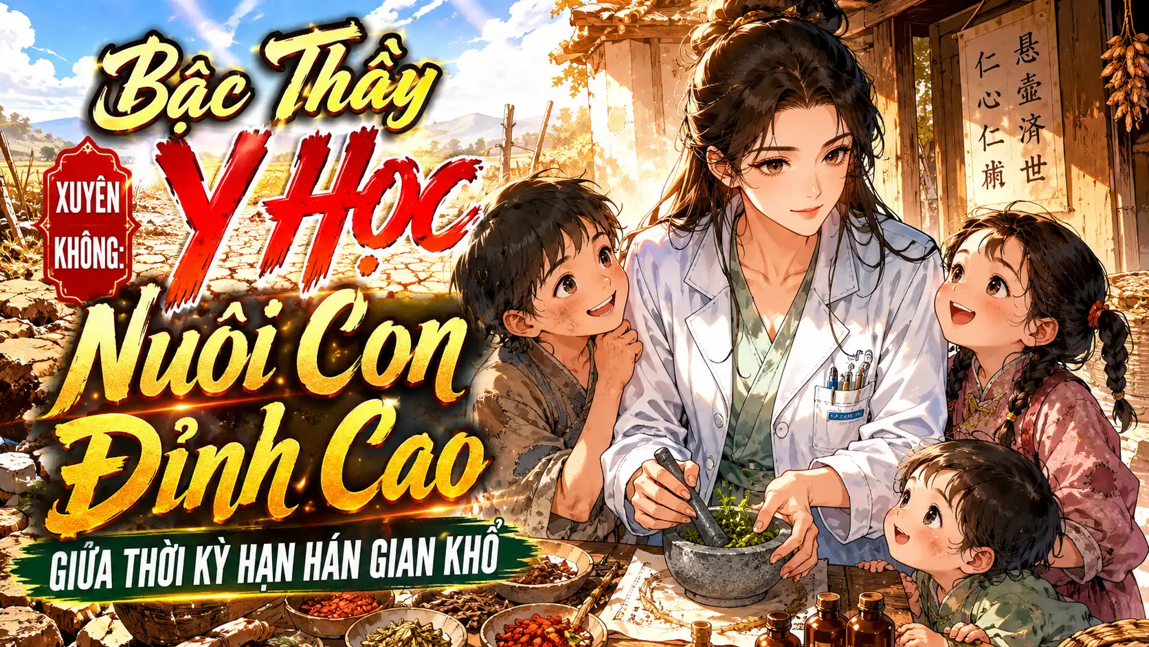Bậc Thầy Y Học Xuyên Không: Nuôi Con Đỉnh Cao Giữa Thời Kỳ Hạn Hán Gian Khổ thumbnail