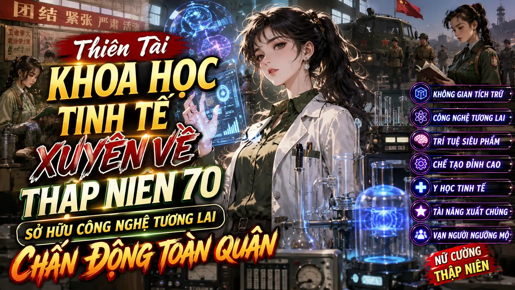 Thiên Tài Khoa Học Tinh Tế Xuyên Về Thập Niên 70 Sở Hữu Công Nghệ Tương Lai Chấn Động Toàn Quân thumbnail