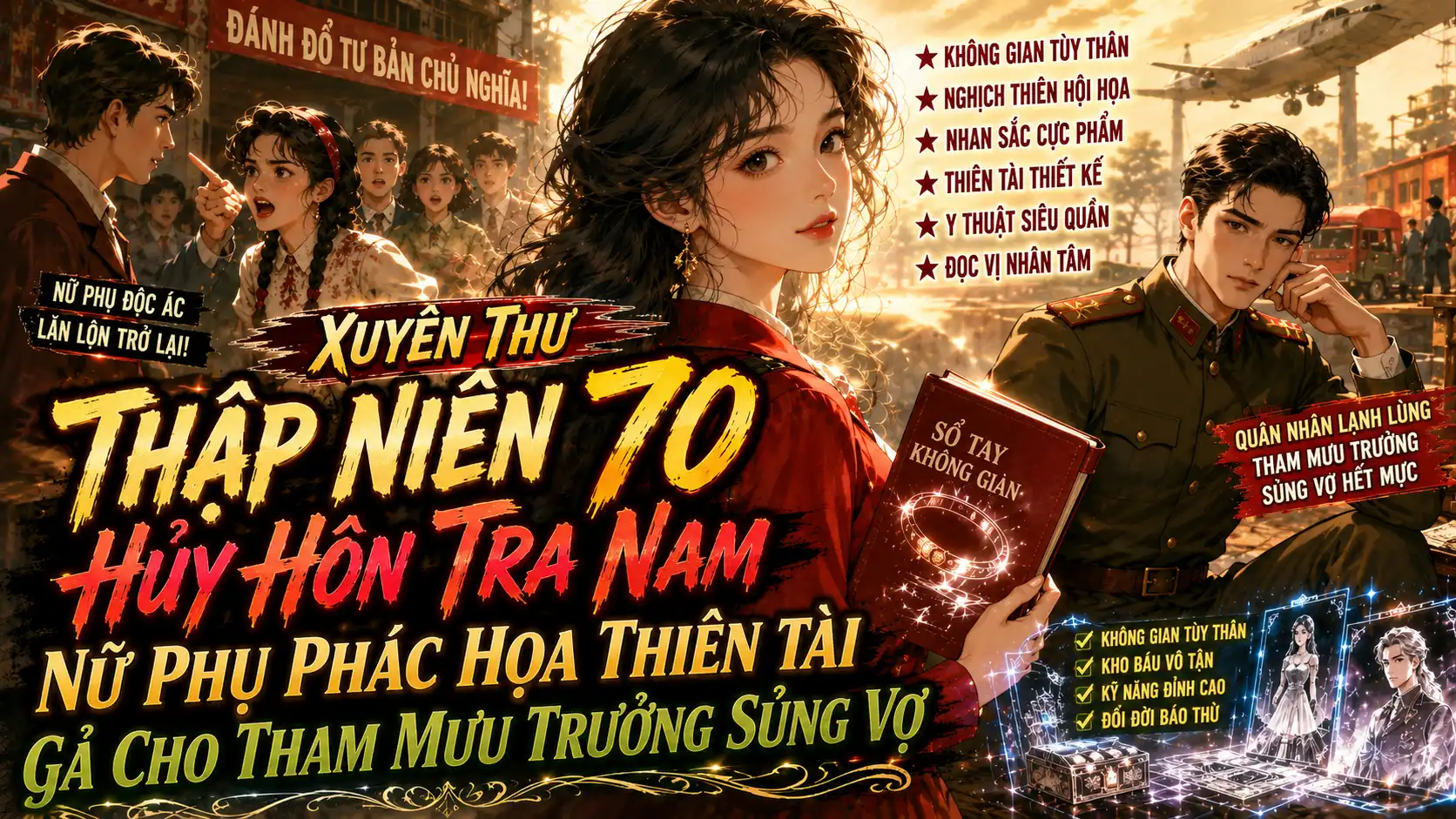 Xuyên Thư Thập Niên 70 Hủy Hôn Tra Nam Nữ Phụ Phác Họa Thiên Tài Gả Cho Tham Mưu Trưởng Sủng Vợ thumbnail