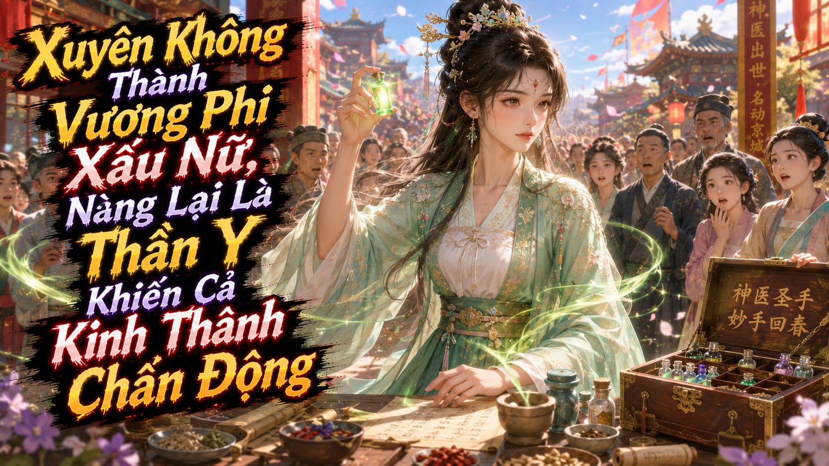 Xuyên Không Thành Vương Phi Xấu Nữ, Nàng Lại Là Thần Y Khiến Cả Kinh Thành Chấn Động thumbnail