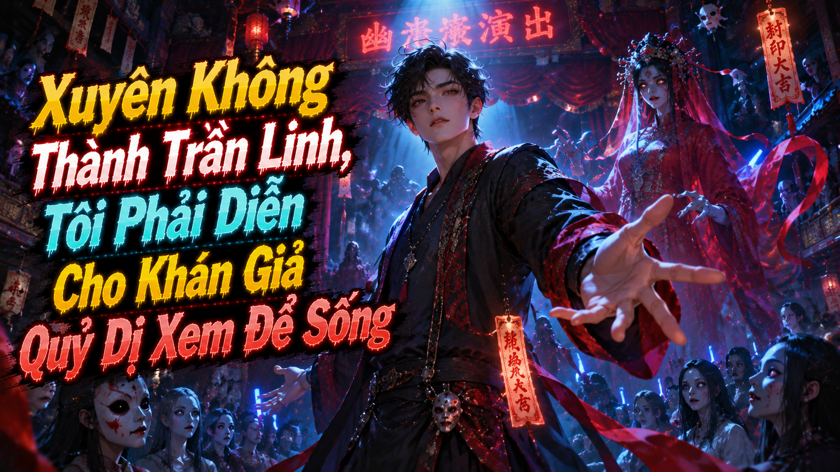 Xuyên Không Thành Trần Linh, Tôi Phải Diễn Cho Khán Giả Quỷ Dị Xem Để Sống thumbnail