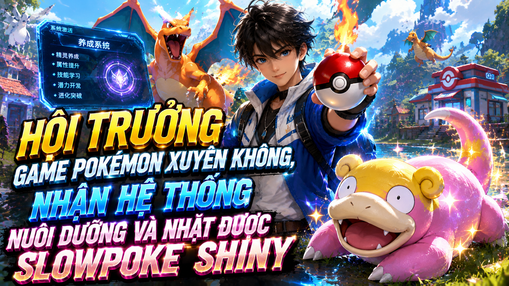 Hội Trưởng Game Pokémon Xuyên Không, Nhận Hệ Thống Nuôi Dưỡng Và Nhặt Được Slowpoke Shiny thumbnail