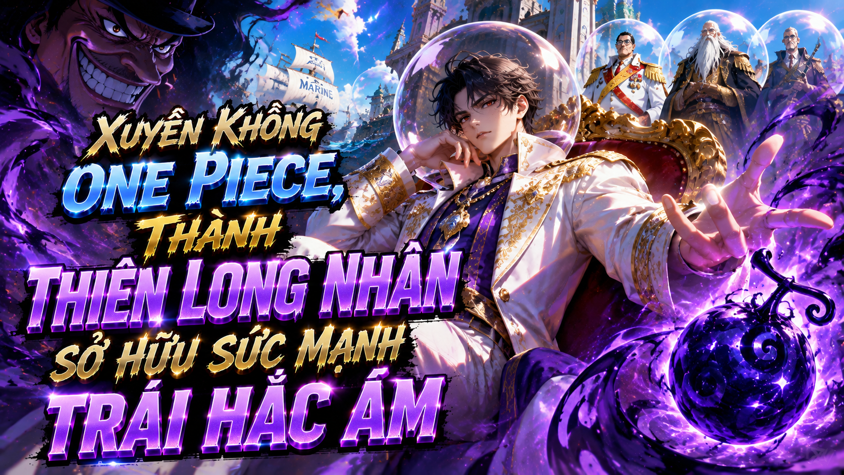Xuyên Không One Piece, Thành Thiên Long Nhân Sở Hữu Sức Mạnh Trái Hắc ÁM thumbnail