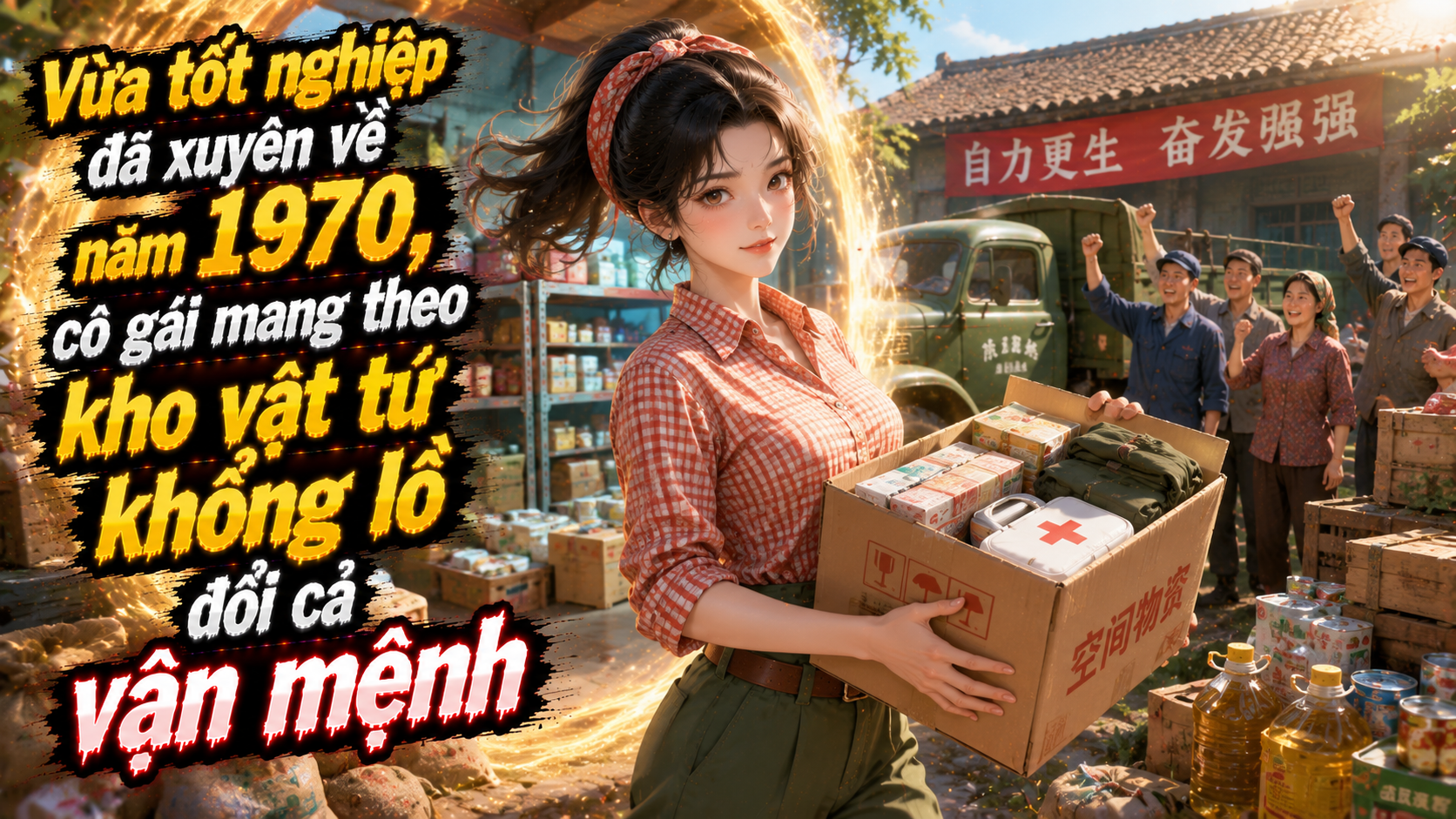 Vừa Tốt Nghiệp Đã Phải Xuyên Về Năm 1970, Cô Mang Cả Kho Vật Tư Khổng Lồ Đổi Cả Vận Mệnh thumbnail