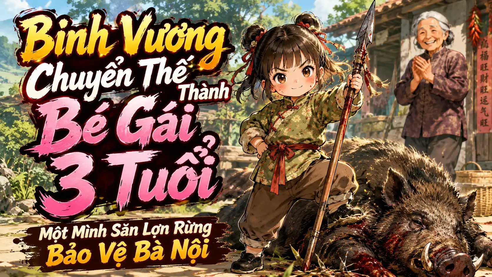 Binh Vương Chuyển Thế Thành Bé Gái 3 Tuổi: Một Mình Săn Lợn Rừng Bảo Vệ Bà Nội thumbnail