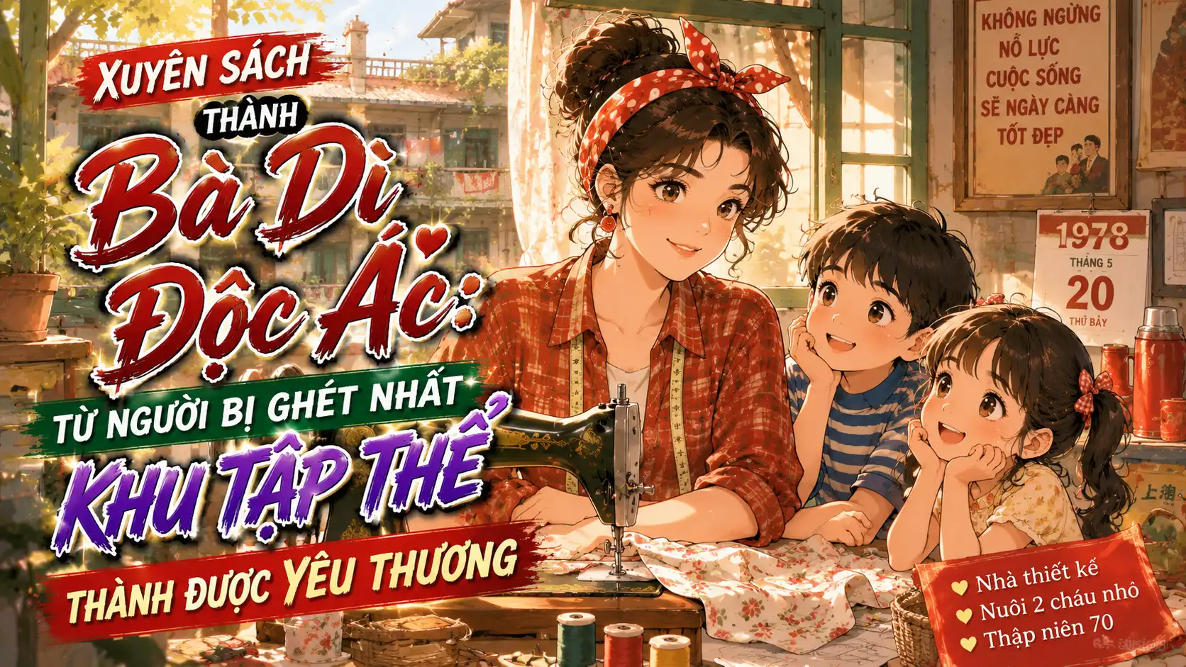 Xuyên Sách Thành Bà Dì Độc Ác: Từ Người Bị Ghét Nhất Khu Tập Thể Thành Được Yêu Thương thumbnail