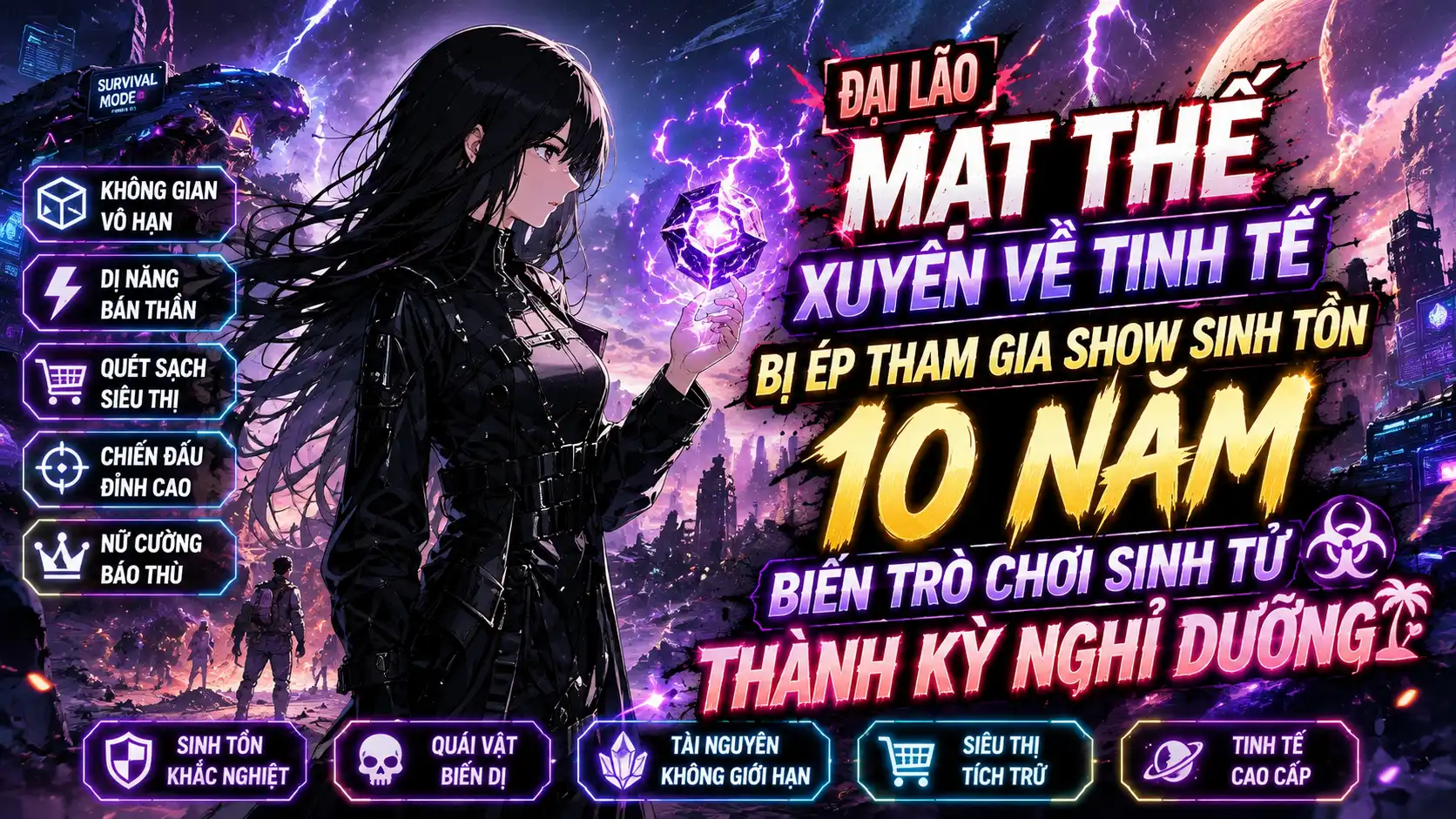 ĐẠI LÃO MẠT THẾ XUYÊN ĐẾN TINH TẾ THAM GIA SHOW SINH TỒN BIẾN TRÒ CHƠI SINH TỬ THÀNH NGHỈ DƯỠNG thumbnail