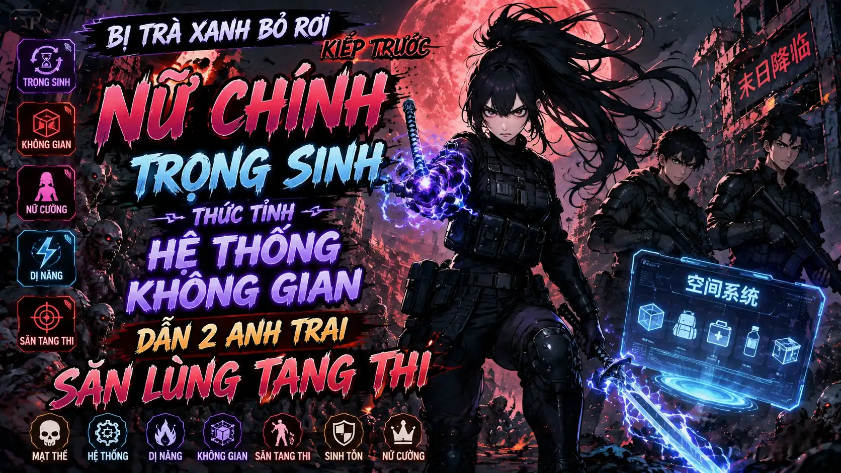 BỊ TRÀ XANH BỎ RƠI NỮ CHÍNH TRỌNG SINH THỨC TỈNH HỆ THỐNG DẪN 2 ANH TRAI ĐI SĂN LÙNG TANG THI thumbnail