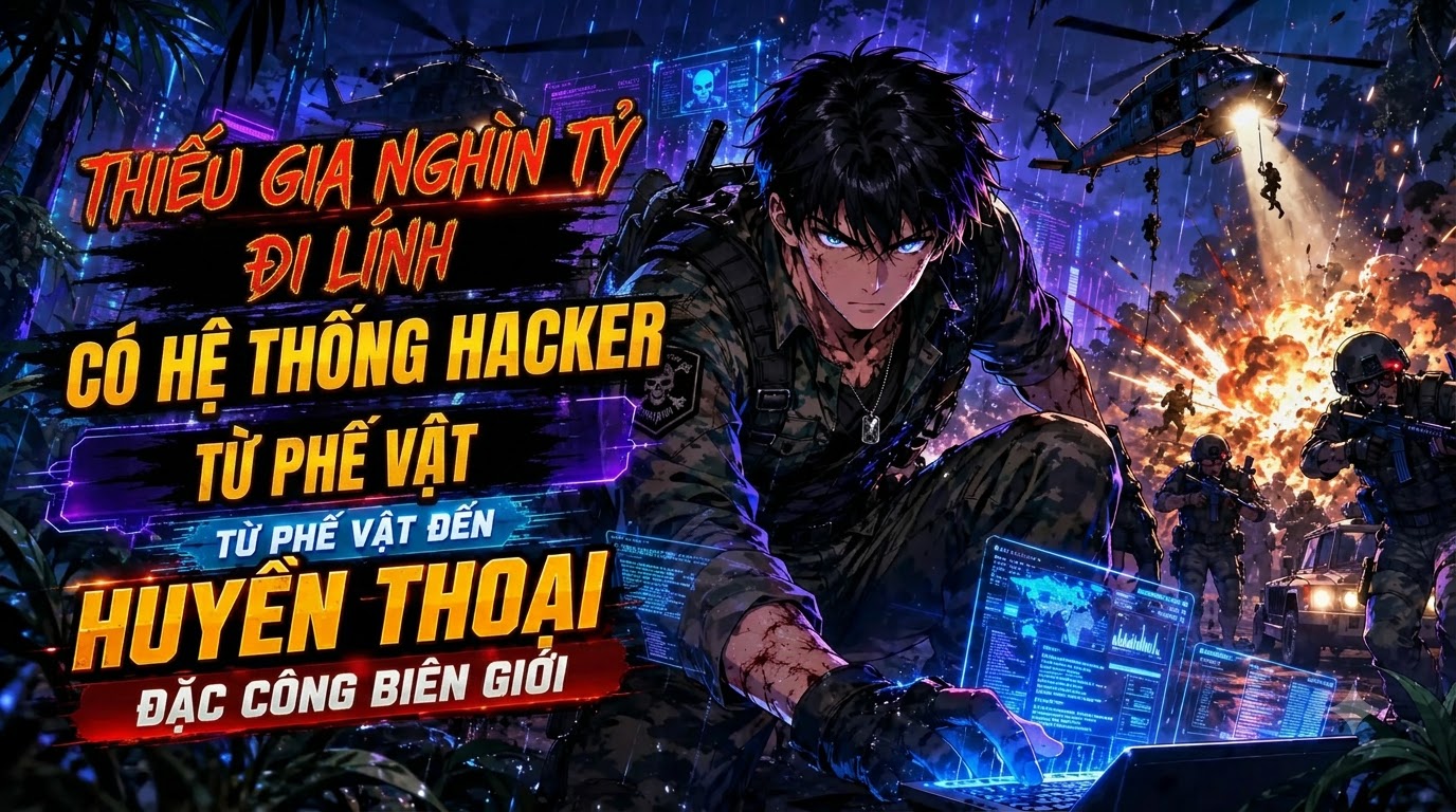 Thiếu Gia Nghìn Tỷ Đi Lính Có Hệ Thống Hacker Từ Phế Vật Đến Huyền Thoại Đặc Công Biên Giới