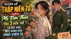 XUYÊN VỀ THẬP NIÊN 70 THÀNH MẸ ĐƠN THÂN: 3 ĐỨA TRẺ LỠ LỌT VÀO MẮT XANH CỦA PHÓ VIỆN SĨ cover