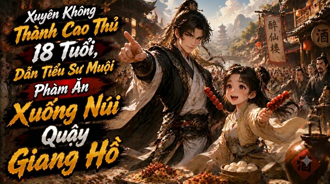 Xuyên Không Thành Cao Thủ 18 Tuổi Dẫn Tiểu Sư Muội Phàm Ăn Xuống Núi Quậy Giang Hồ thumbnail