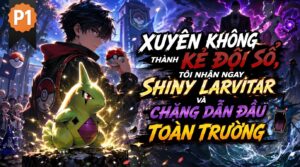 Xuyên Không Thành Kẻ Đội Sổ, Tôi Nhận Ngay Shiny Larvitar Và Chặng Dẫn Đầu Toàn Trường cover