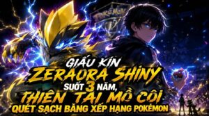 Giấu Kín Zeraora Shiny Suốt 3 Năm Thiên Tài Mồ Côi Quét Sạch Bảng Hạng Pokémon cover