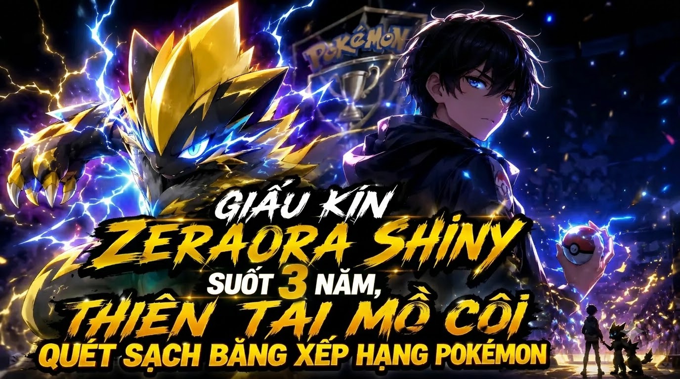 Giấu Kín Zeraora Shiny Suốt 3 Năm Thiên Tài Mồ Côi Quét Sạch Bảng Hạng Pokémon