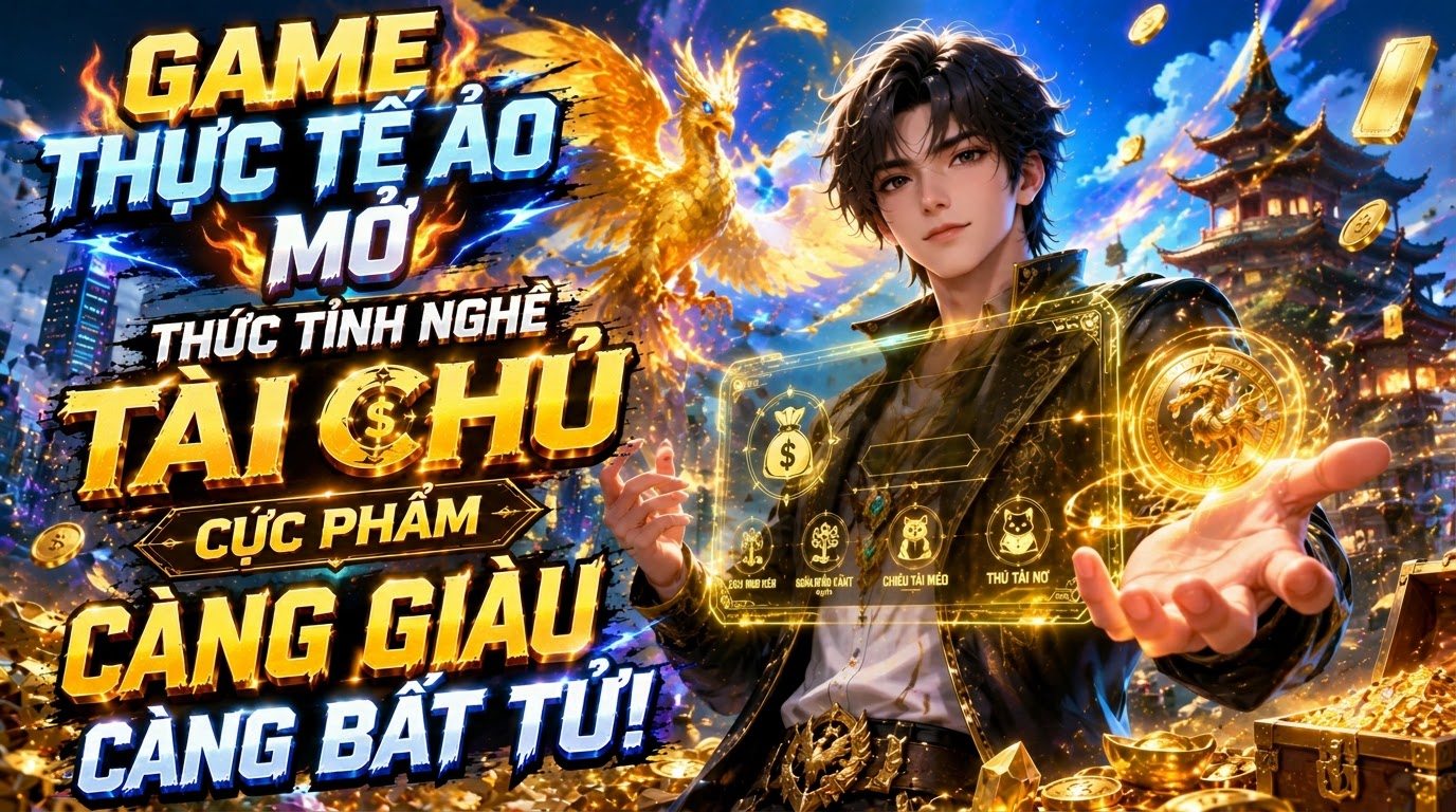 GAME THỰC TẾ ẢO MỞ THỨC TỈNH NGHỀ TÀI CHỦ CỰC PHẨM CÀNG GIÀU CÀNG BẤT TỬ