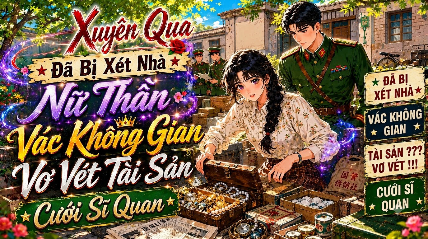 Xuyên Qua Đã Bị Xét Nhà, Nữ Thần Vác Không Gian Vơ Vét Tài Sản Cưới Sĩ Quan