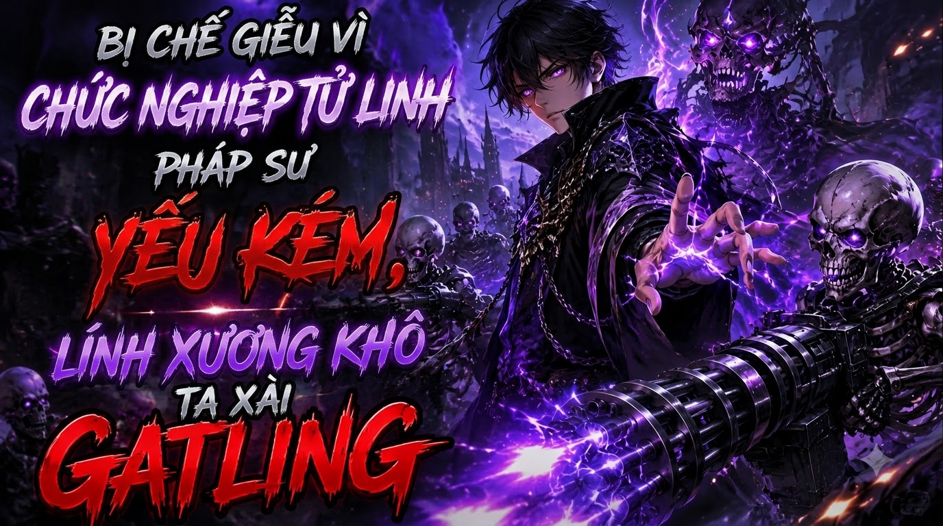 BỊ CHẾ GIỄU VÌ CHỨC NGHIỆP TỬ LINH PHÁP SƯ YẾU KÉM, LÍNH XƯƠNG KHÔ TA XÀI GATLINH