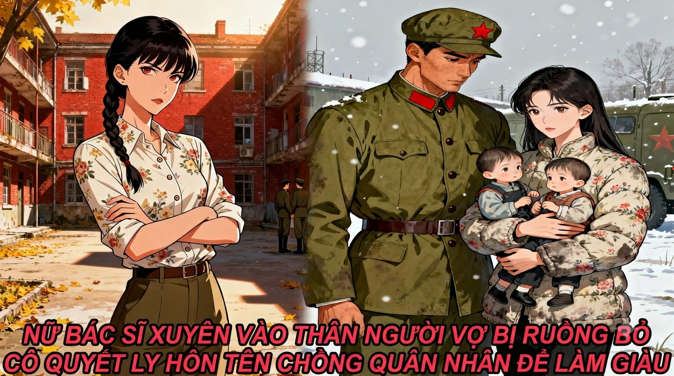 NỮ BÁC SĨ XUYÊN VÀO THÂN NGƯỜI VỢ BỊ RUỒNG BỎ CÔ QUYẾT LY HÔN TÊN CHỒNG QUÂN NHÂN ĐẺ LÀM GIÀU
