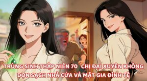 TRÙNG SINH THẬP NIÊN 70 CHỊ ĐẠI XUYÊN KHÔNG DỌN SẠCH NHÀ CỬA VẢ MẶT GIA ĐÌNH TỆ cover