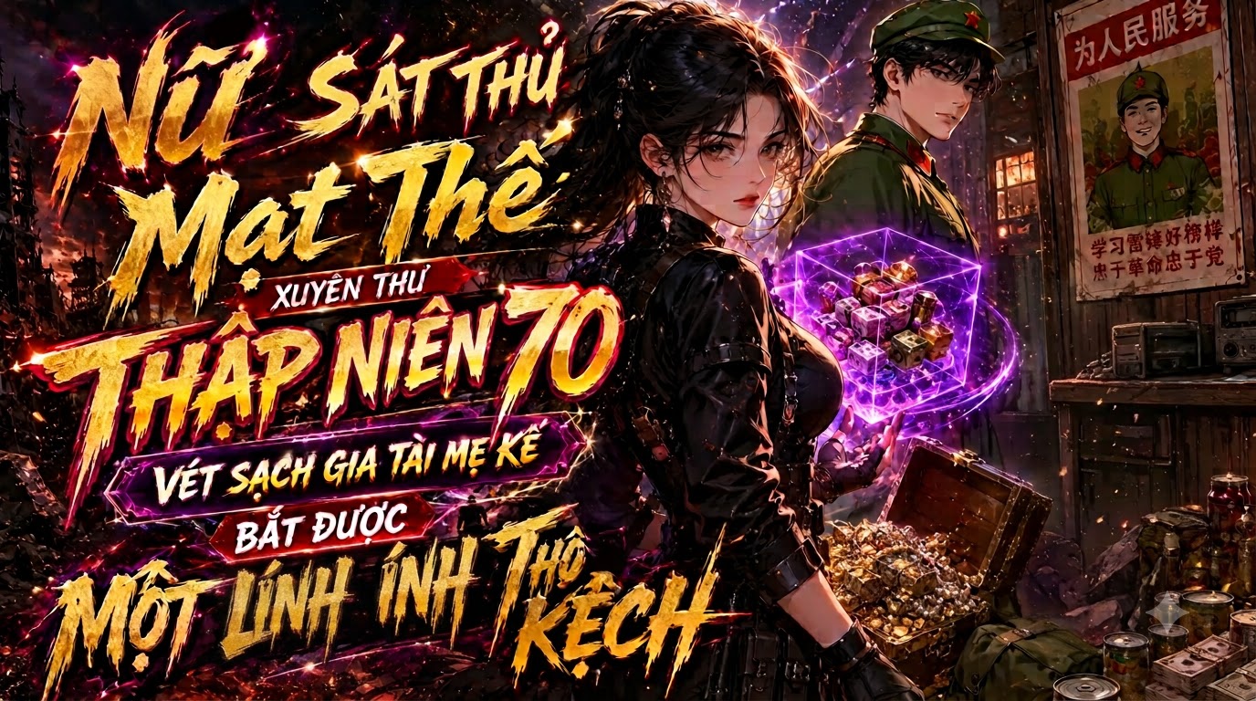 Nữ Sát Thủ Mạt Thế Xuyên Thư Thập Niên 70 Vét Sạch Gia Tài Mẹ Kế Bắt Được Một Lính Thô thumbnail
