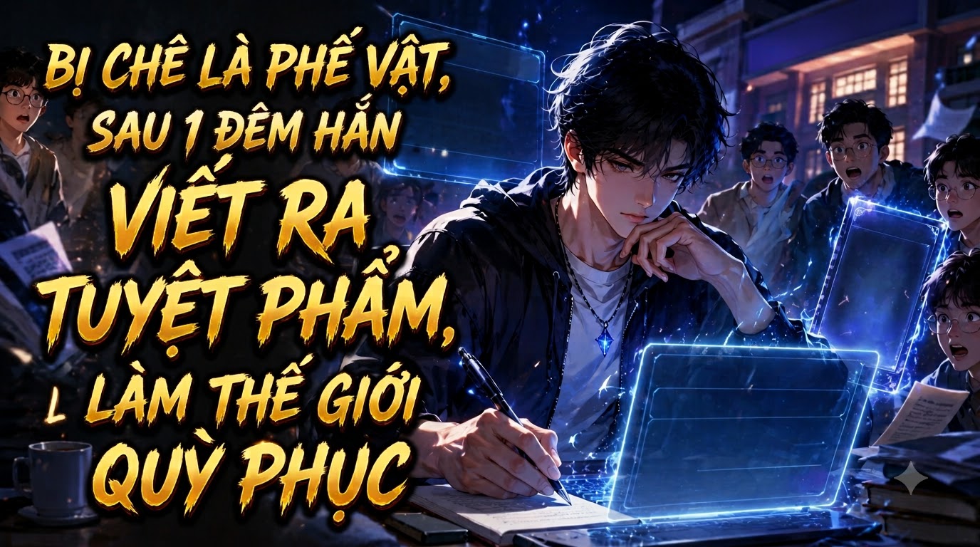 Bị Chê Là Phế Vật, Sau 1 Đêm Hắn Viết Ra Tuyệt Phẩm Làm Thế Giới Quỳ Phục