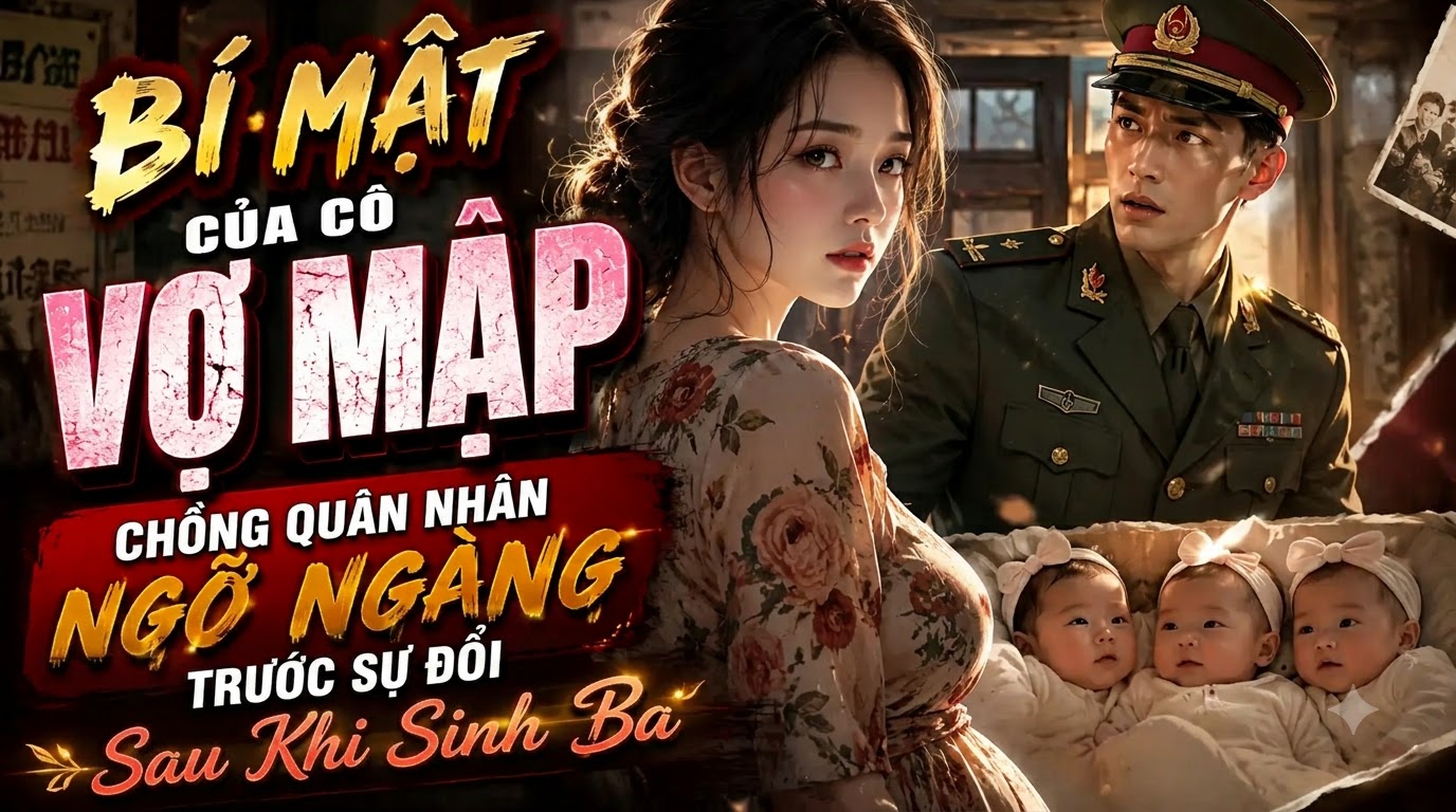 Bí Mật Của Cô Vợ Mập: Chồng Quân Nhân Ngỡ Ngàng Trước Sự Đổi Sau Khi Sinh Ba