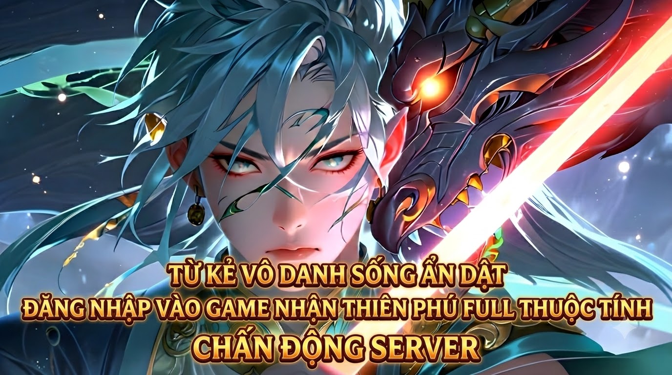 TỪ KẺ VÔ DANH SỐNG ẨN DẬT ĐĂNG NHẬP VÀO GAME NHẬN THIÊN PHÚ FULL THUỘC TÍNH CHẤN ĐỘNG SERVER