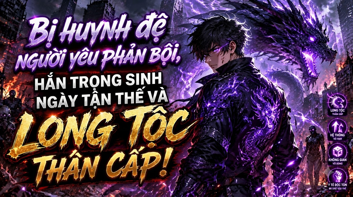 Bị huynh đệ người yêu phản bội, hắn trọng sinh ngày tận thế và thức tỉnh Long Tộc Thần Cấp