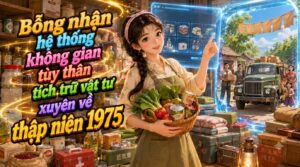 Bỗng nhận hệ thống không gian tùy thân tích trữ vật tư, xuyên về thập niên 1975 cover
