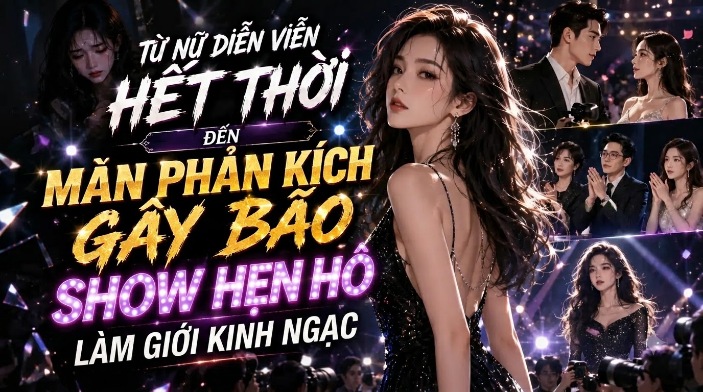 TỪ NỮ DIỄN VIÊN HẾT THỜI ĐẾN MÀN PHẢN KÍCH GÂY BÃO SHOW HẸN HÒ, LÀM GIỚI KINH NGẠC