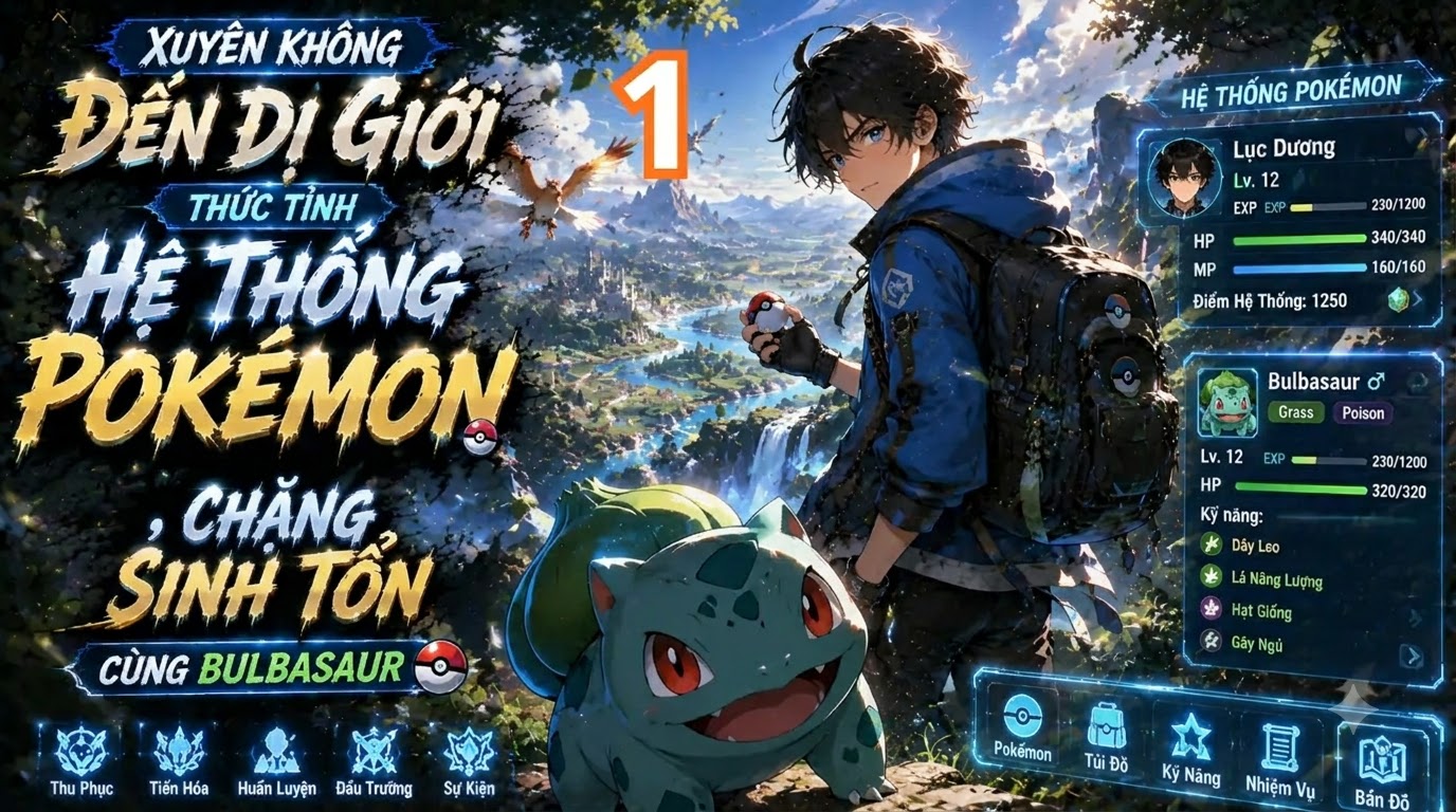 Xuyên Không Đến Dị Giới Thức Tỉnh Hệ Thống Pokémon, Chặng Sinh Tồn Cùng Bulbasaur thumbnail