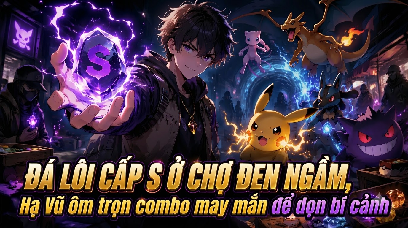 Tay Không Lừa Được Đá Lôi Cấp S Ở Chợ Đen Ngầm Hạ Vũ Ôm Trọn Combo May Mắn Đi Dọn Bí Cảnh thumbnail