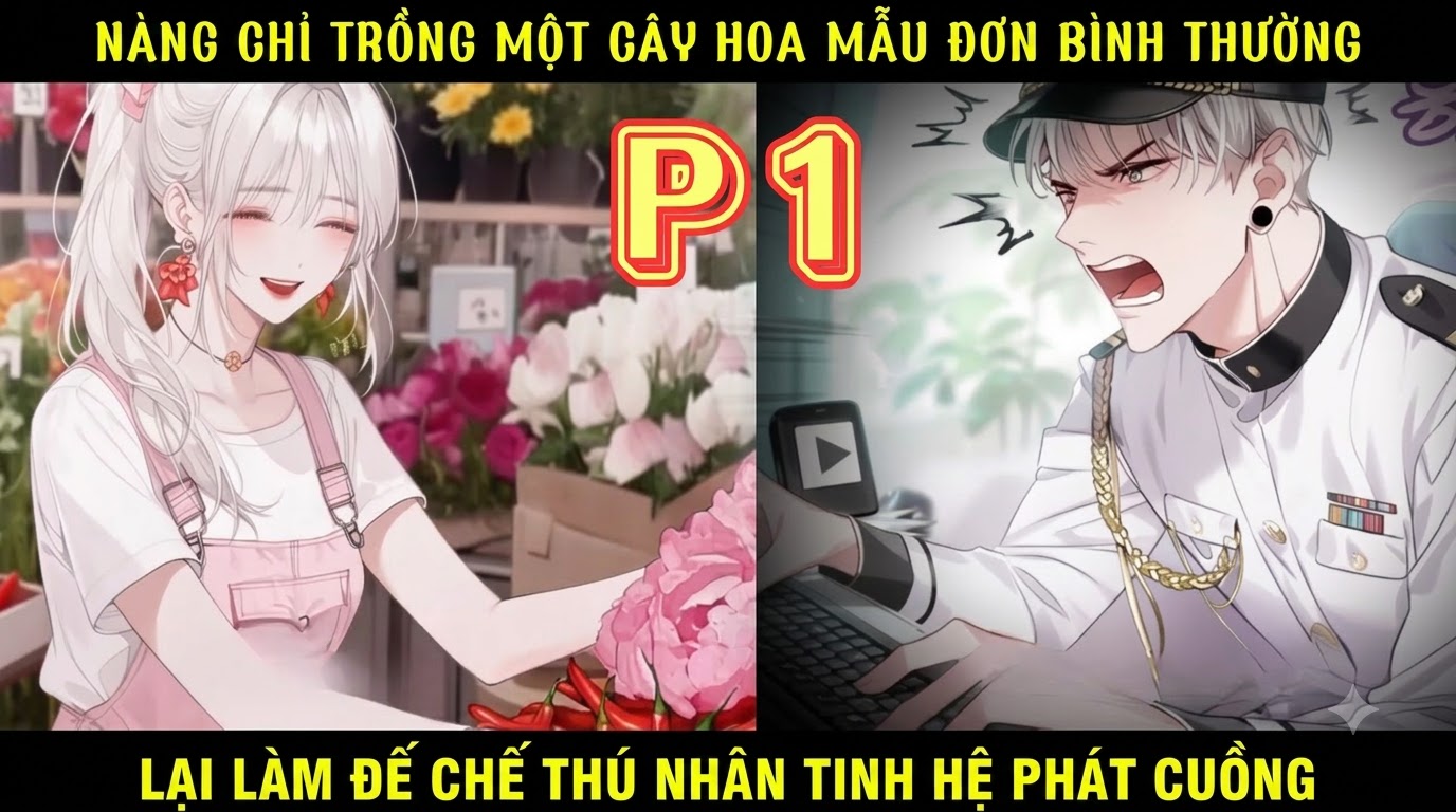 NÀNG CHỈ TRỒNG MỘT CÂY HOA MẪU ĐƠN BÌNH THƯỜNG LẠI LÀM ĐẾ CHẾ THÚ NHÂN TINH HỆ PHÁT CUỒNG