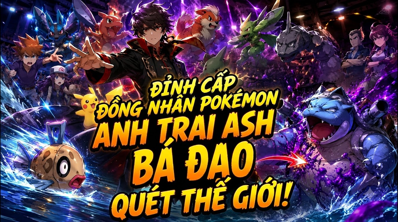 Đỉnh Cấp Đồng Nhân Pokémon: Anh Trai Ash Bá Đạo Quét Thế Giới!