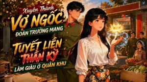Xuyên Thành Vợ Ngốc: Đoàn Trưởng Mang Tuyết Liên Thần Kỳ Làm Giàu Ở Quân Khu cover