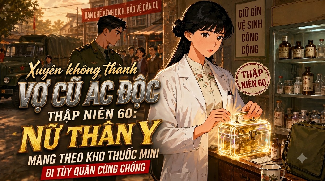 Xuyên Thành Vợ Cũ Ác Độc Thập Niên 60 Nữ Thần Y Mang Kho Thuốc Mini Tùy Quân Cùng Chồng
