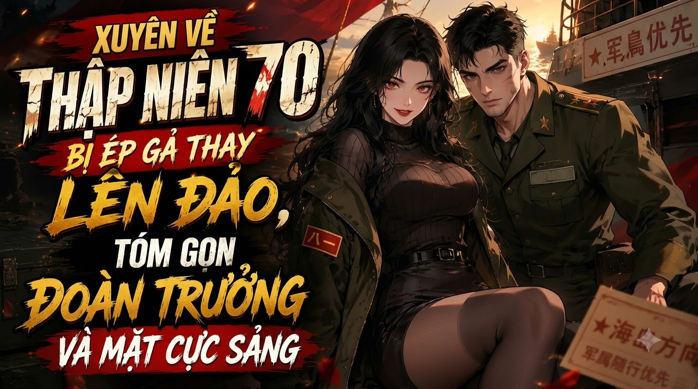 Xuyên Về Thập Niên 70 Bị Ép Gả THay Lên Đảo Tóm Gọn Đoàn Trưởng Vả Mặt Cực Sảng