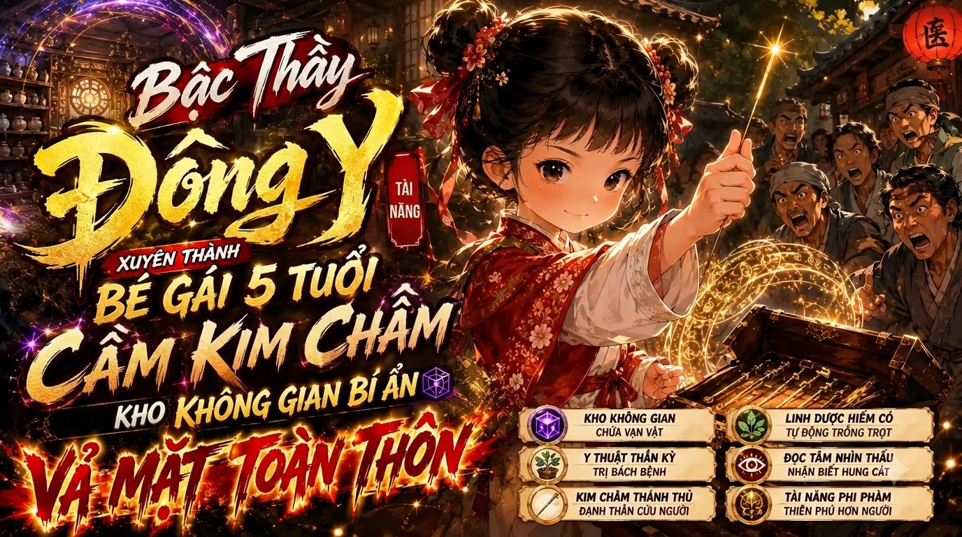 Bậc Thầy Đông Y Xuyên Thành Bé Gái 5 Tuổi Cầm Kim Châm Kho Không Gian Bí Ẩn Vả Mặt Toàn Thôn