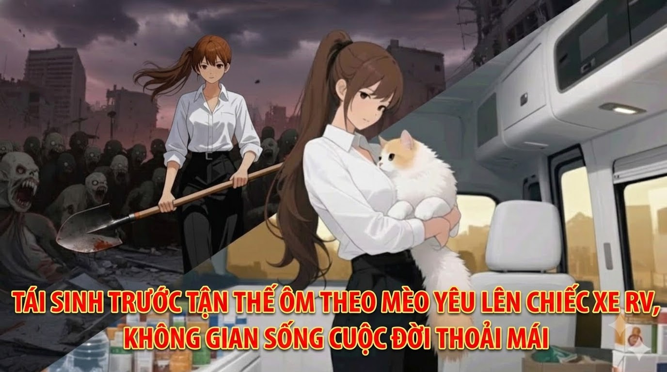 TÁI SINH TRƯỚC TẬN THẾ ÔM THEO MÈO YÊU LÊN CHIẾC XE RV, KHÔNG GIAN SỐNG CUỘC ĐỜI THOẢI MÁI