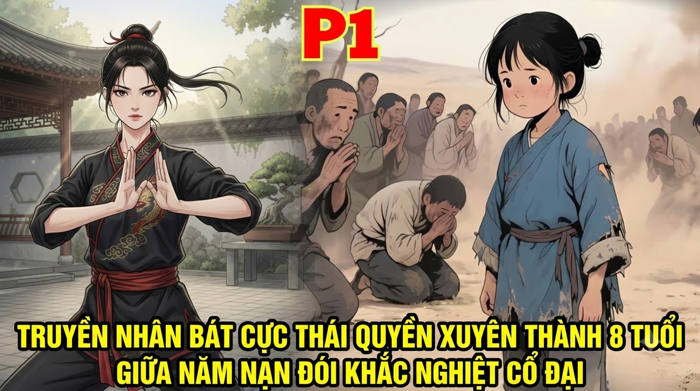 TRUYỀN NHÂN BÁT CỰC THÁI QUYỀN XUYÊN THÀNH 8 TUỔI GIỮA NĂM NẠN ĐÓI KHẮC NGHIỆT CỔ ĐẠI