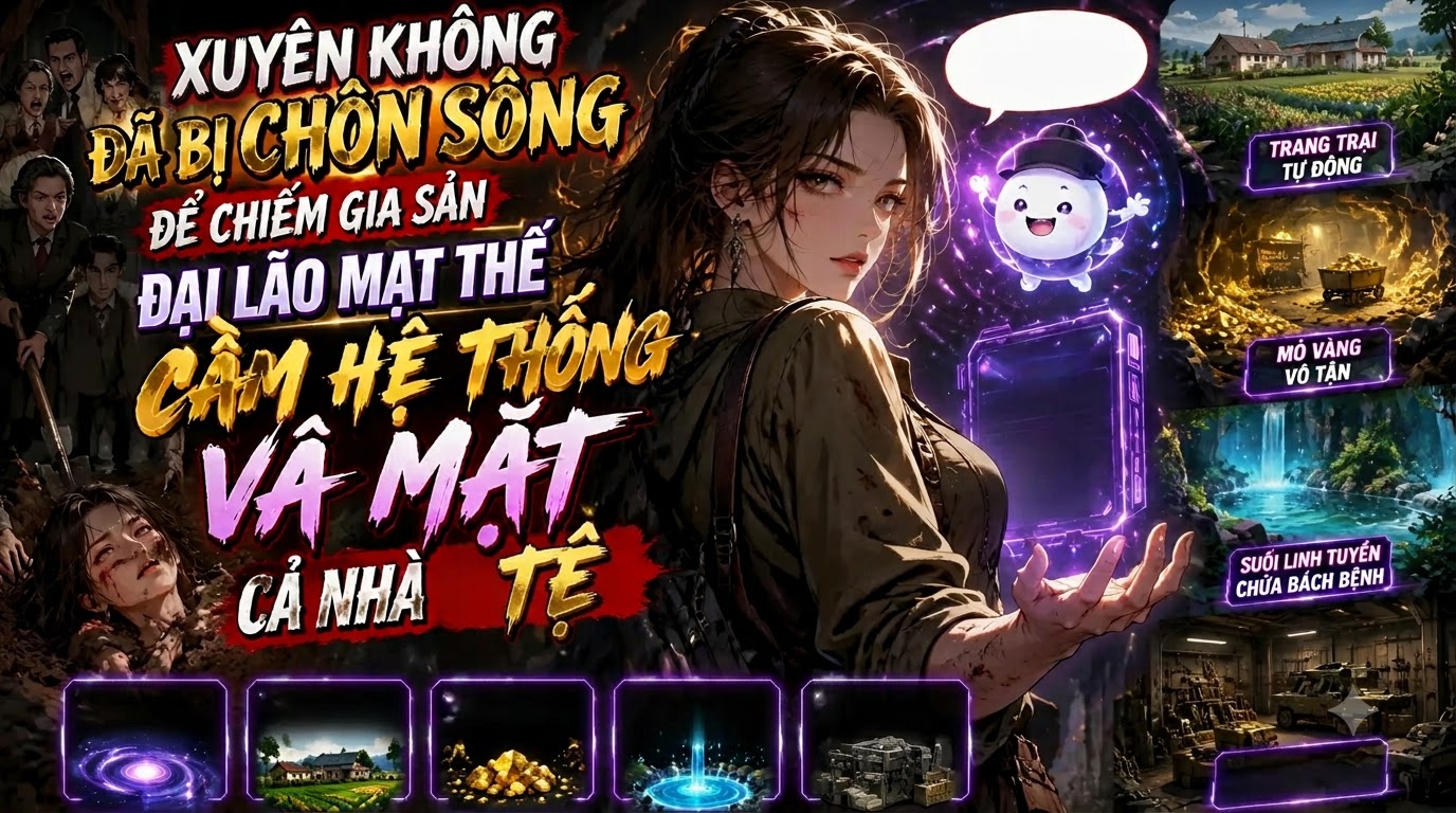 Xuyên Không Đã Bị Chôn Sống Để Chiếm Gia Sản Đại Lão Mạt Thế Cầm Hệ Thống Vả Mặt Cả Nhà Tệ thumbnail