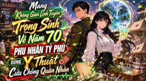 MANG KHÔNG GIAN LINH TUYỀN TRỌNG SINH VỀ NĂM 70 PHU NHÂN TỶ PHÚ DÙNG Y THUẬT CỨU CHỒNG cover
