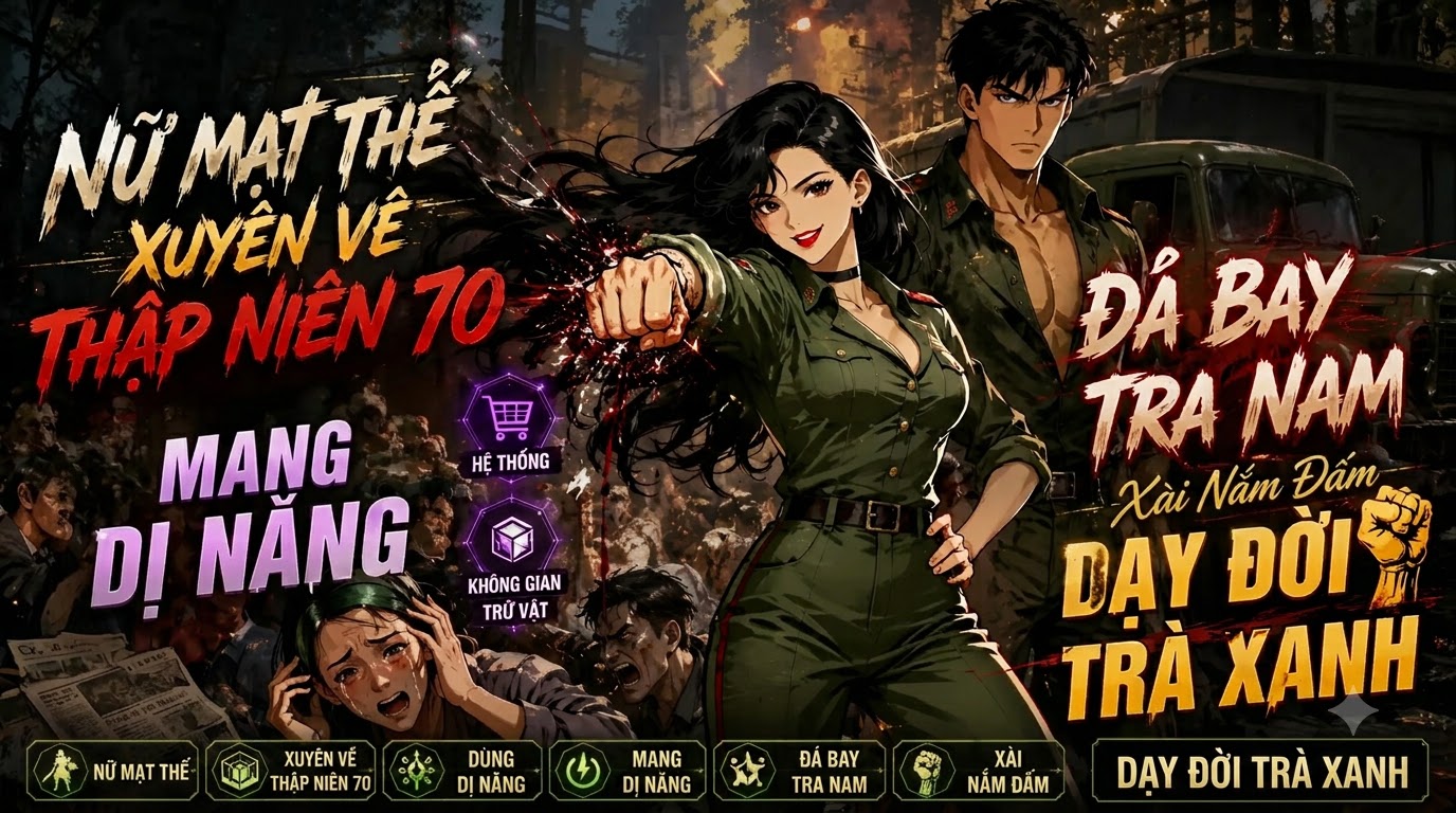 NỮ MẠT THẾ XUYÊN VỀ THẬP NIÊN 70 MANG DỊ NĂNG ĐÁ BAY TRA NAM XÀI NẮM ĐẤM DẠY ĐỜI TRÀ XANH