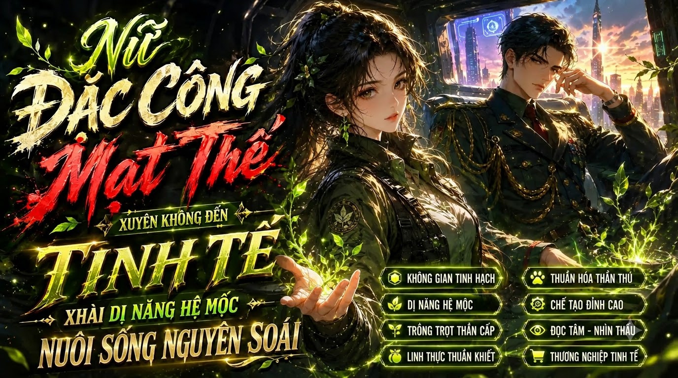Nữ Đặc Công Mạt Thế Xuyên Không Đến Tinh Tế Xài Dị Năng Hệ Mộc Nuôi Sống Nguyên Soái