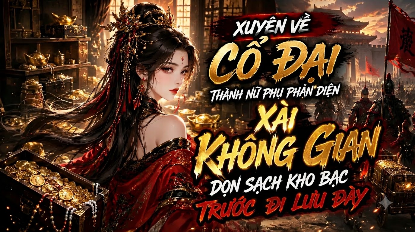 XUYÊN VỀ CỔ ĐẠI THÀNH NỮ PHỤ PHẢN DIỆN XÀI KHÔNG GIAN DỌN SẠCH KHO BẠC TRƯỚC ĐI LƯU ĐÀY
